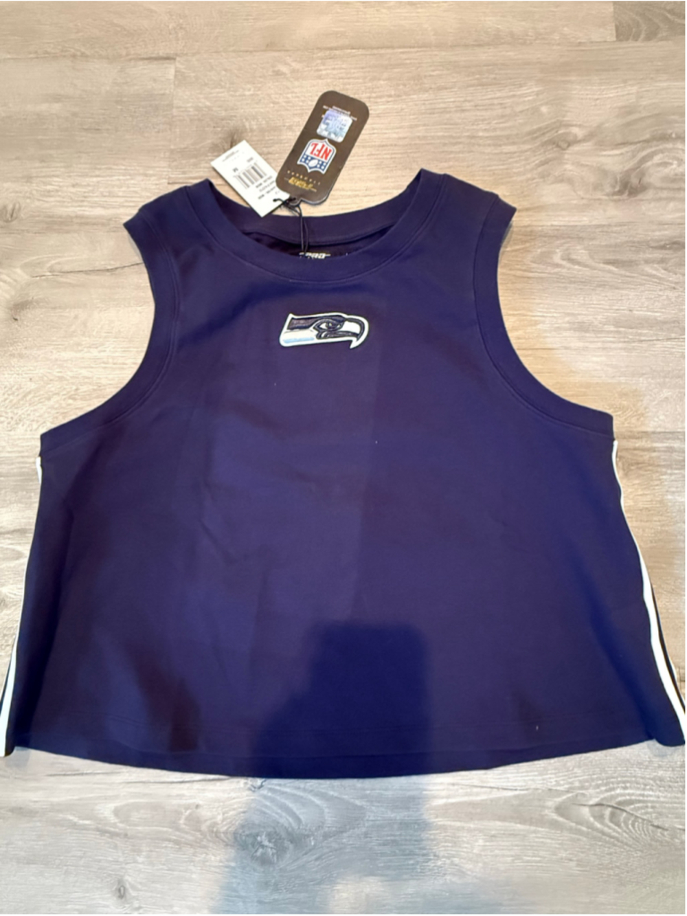 Women's Pro Standard Seattle Seahawks Tank Top Navy White Size M